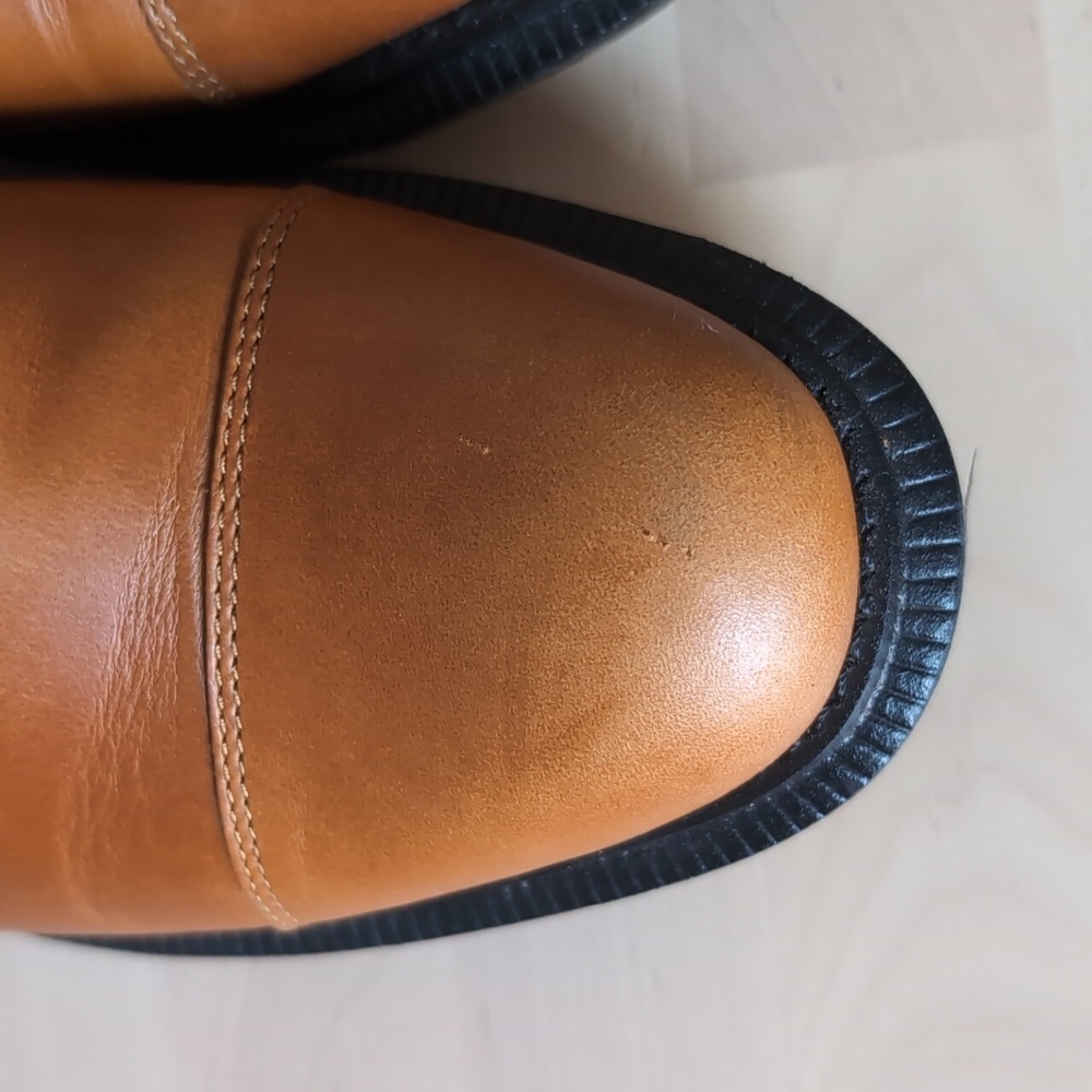 Dr. Martens Henrietta Brown Leather Oxford Dress Shoes - Picture 8 of 9